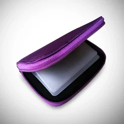 Universal Memory Card and Bank Card Organizer - 22 - Slot Storage Wallet (PURPLE 1PC)