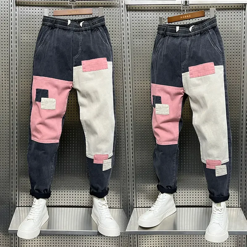 

Baggy Jeans Men Harajuku Hip Hop Popular Streetwear Designer Brand Harem Pants Outdoor Casual Plaid Trousers Fashion Clothing