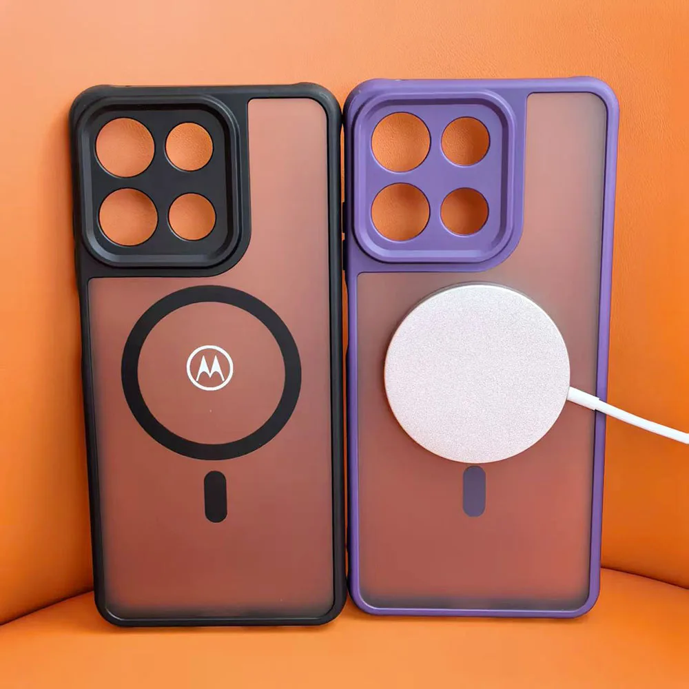 Matte Translucent Magnetic Wireless Charging Protective Case