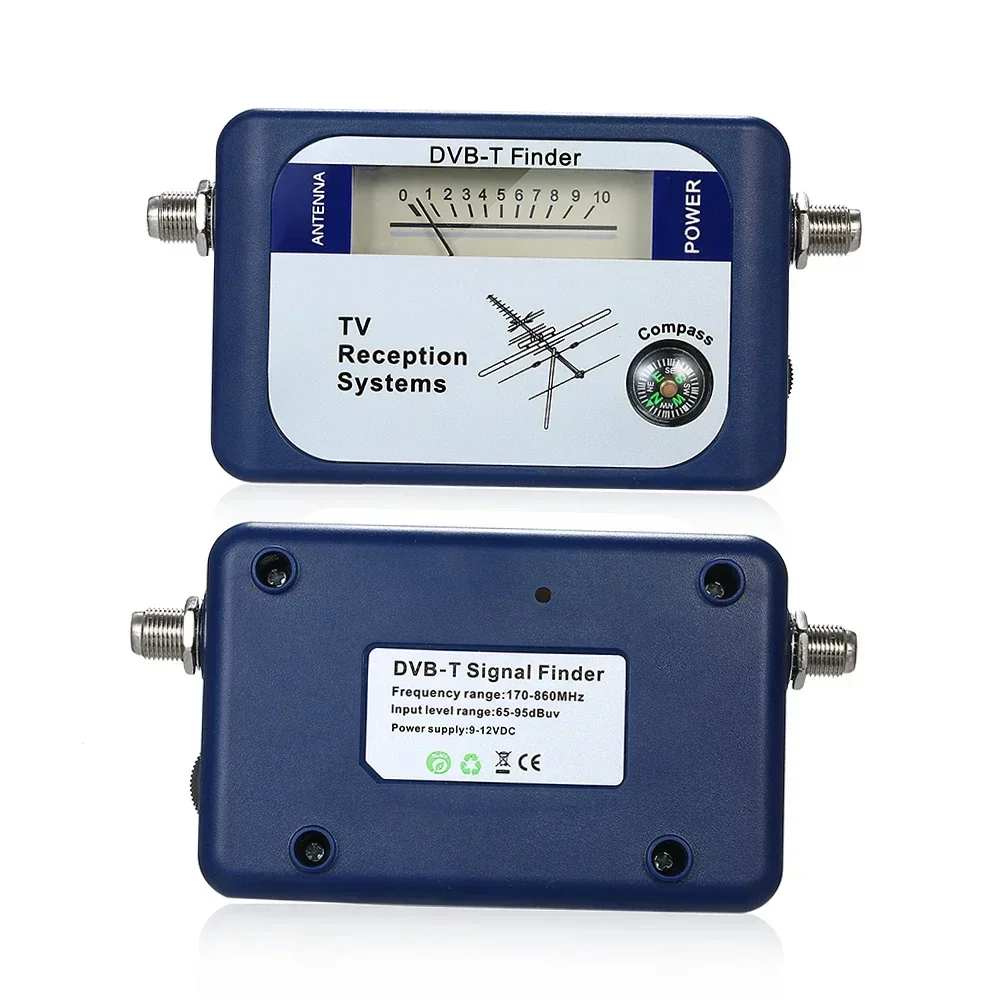 DVB-T TV Digital Aerial Terrestrial Signal Meter Antenna Finder Pointer TV Satellite Receiver Compass Reception Systems tv antenna finder