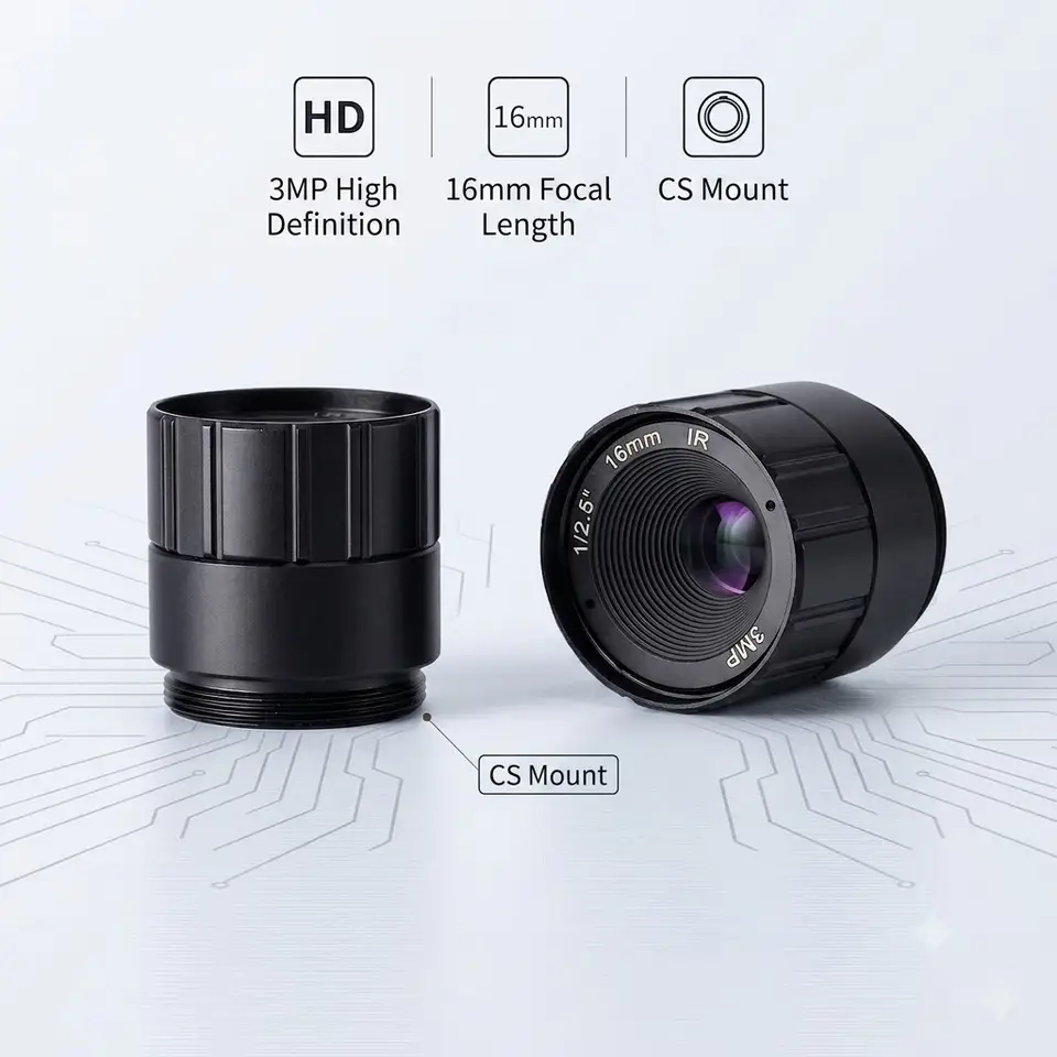 5MP CS Mount CCTV Lens 2.1mm 2.8mm 4mm 6mm 8mm 12mm 16mm 25mm Fixed Focal 650nm IR Filter Day Night Vision Security Camera Optic image 14