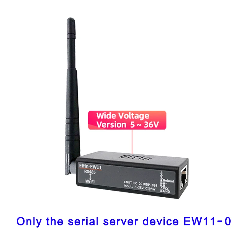 ตัวเลือกสินค้า WiFi Serial Server แปลง RS485 เป็น TCP/IP สำหรับ IoT