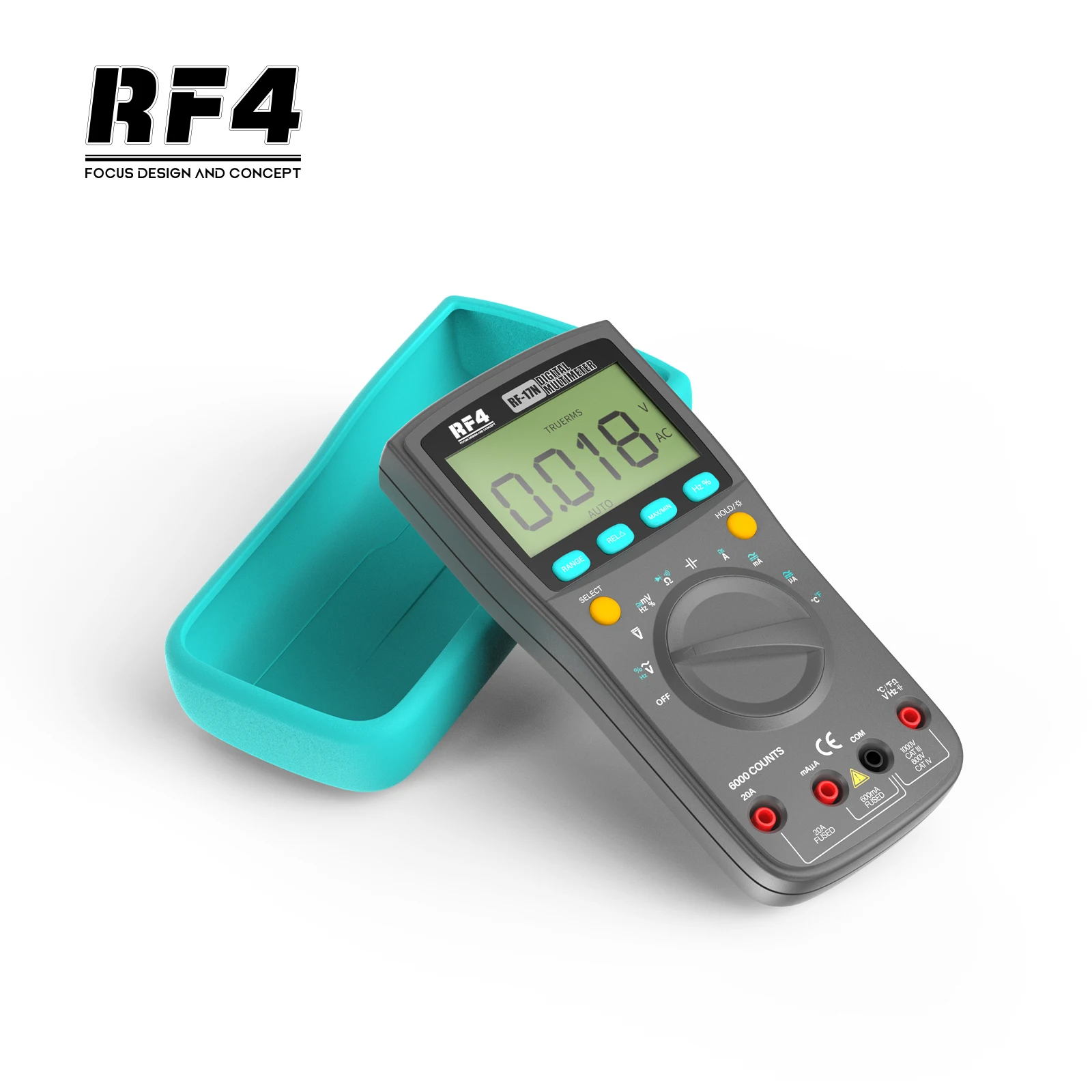 RF4 17N Multimeter Auto Range LCD Display Digital Multimeter Automatic Instrument Tester for Repair Tools