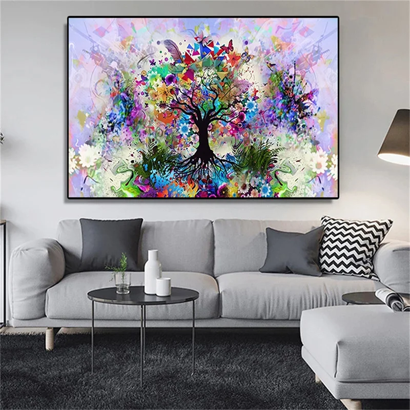 Diamond Painting 5D DIY Abstract Graffiti Color flower Bird Street woman Art Drill Cross Stitch Kits mosaic Rhinestone I355 