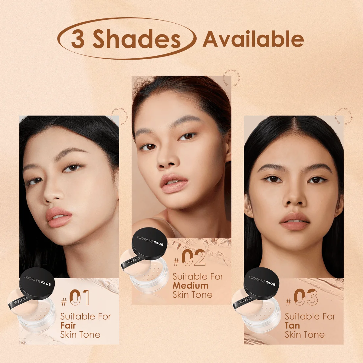 Minerals Loose Powder Face Finishing Setting Powder 9 Colors Makeup Cosmetics