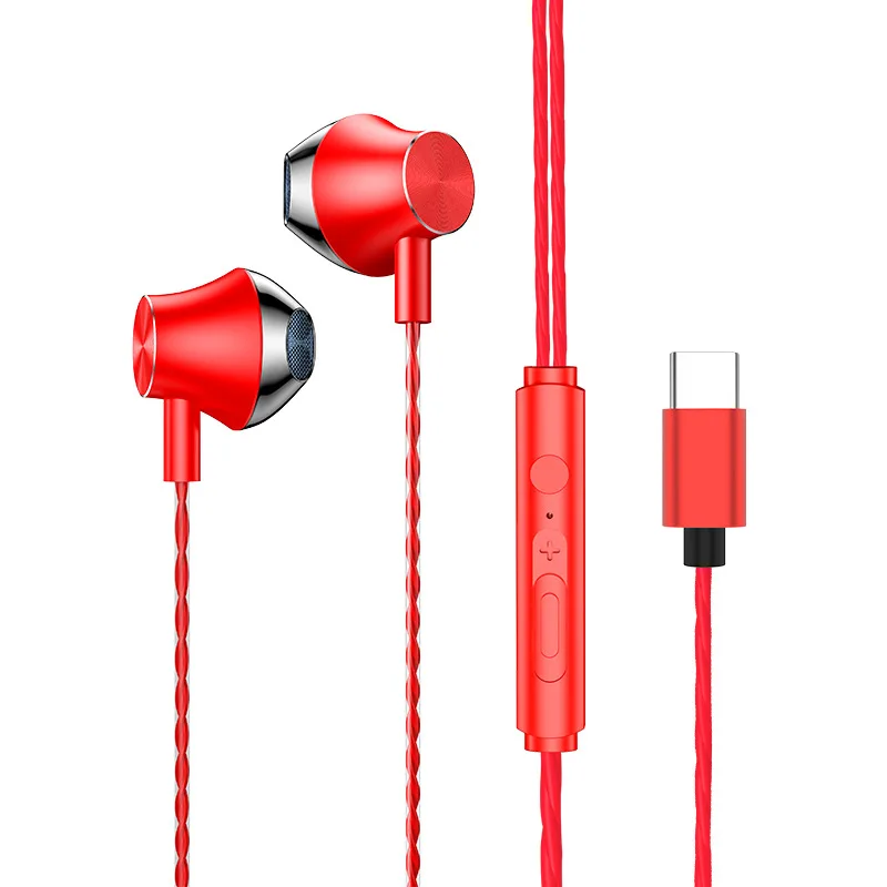 2022 New Bass Stereo HIFI Type C In-ear Earphones with Mic 3.5 Wired Handfree Earbuds for Xiaomi Mi Redmi Huawei Gaming Headset best buy headphones Earphones & Headphones