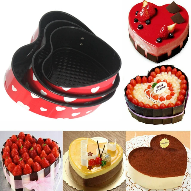 3pcs Christmas Cake Mould Set, Carbon Steel Material Baking Pan