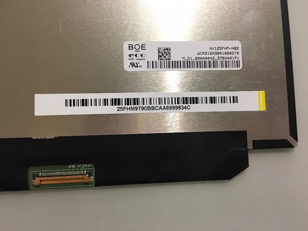 Boe IPS Ʈ Ʈ NV125FHM-N82 Ʈ 1920x1080 FHD 30   ġ 12.5 &LED LCD ȭ г ü