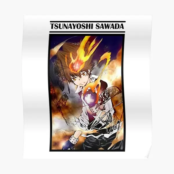 Tsunayoshu Sawada Katekyo Hitman Repor Poster Decor Vintage Painting Art Murale Home Room Decoration Picture Print No Frame