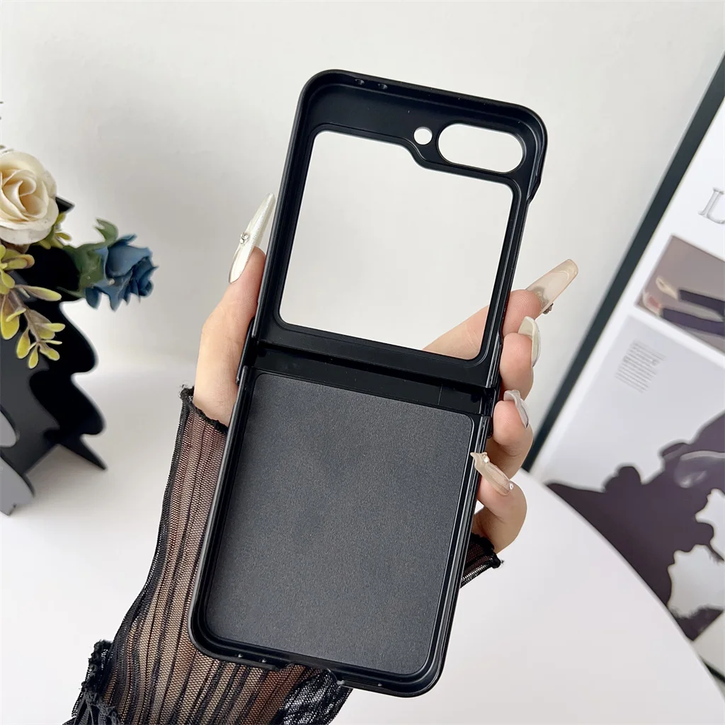 Magnetic PU Leather Phone Case with Shockproof Hinge Protection and Wireless Charging Capability