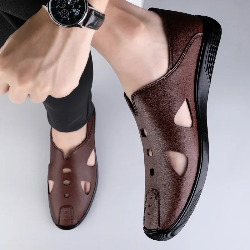 

Tenis Masculino 2022 New Fashion Men Casual Shoes Summer Breathable Slip on Zapatos De Hombre Hollow Out Loafer Plus Size 37-45