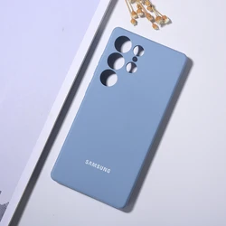 Luxury Liquid Silicone Soft Touch TPU Case - Full Protective Back Cover in Elegant Design - Galaxy S25 Ultra (Grey)