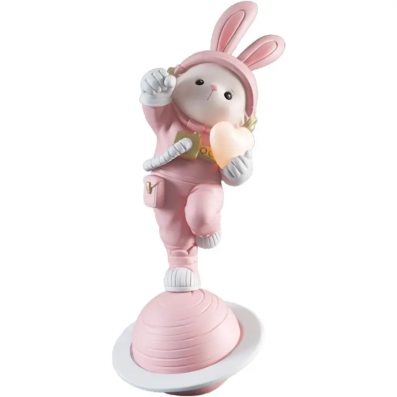 

Rabbit living room floor decoration lamp astronaut New Year TV cabinet housewarming gift