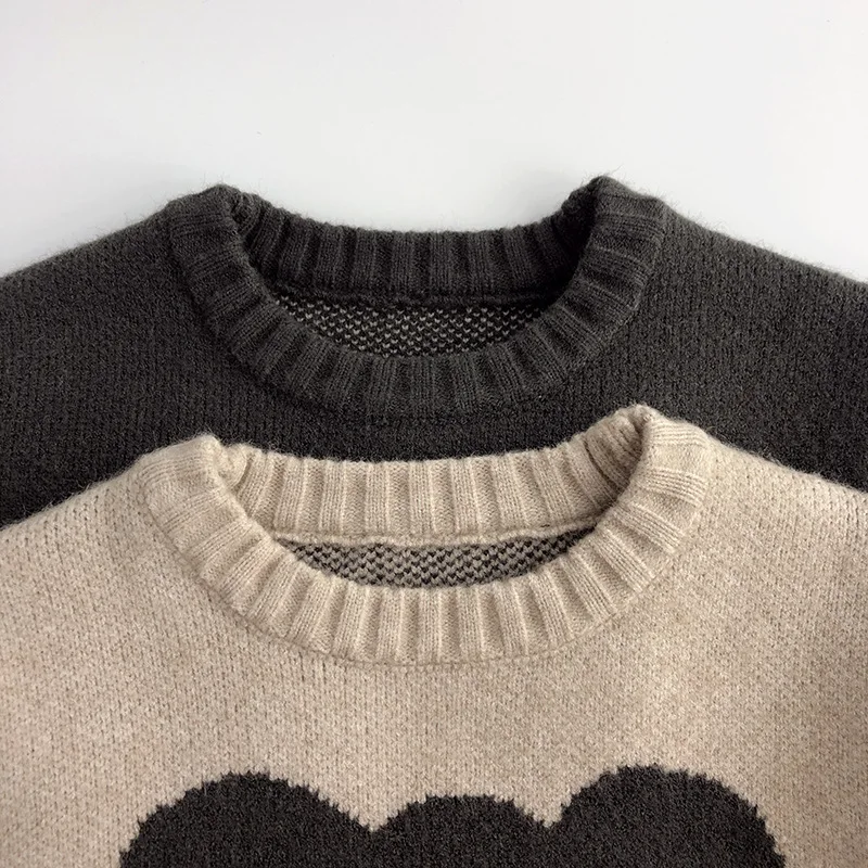 Kids Clothes Sweaters Casual Winter Autumn Knitted Sweaters Cute Cartoon Children Girls Boys Thick Sweater High Quality