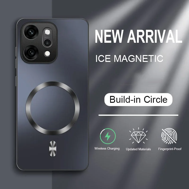 Für Magsafe AG Matte Hard Magnetic Case für OPPO RENO 6 8 13 14 15 Pro Global stoßfeste, schlanke, seidige Hautabdeckung