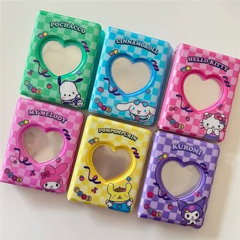 귀여운 산리오 카드홀더 미니 트럭, 쿠로미 마이 멜로디 보관 사진, 귀여운 만화 키티 컬렉션, 카드북 장난감, 새로운 스타일, 3 인치