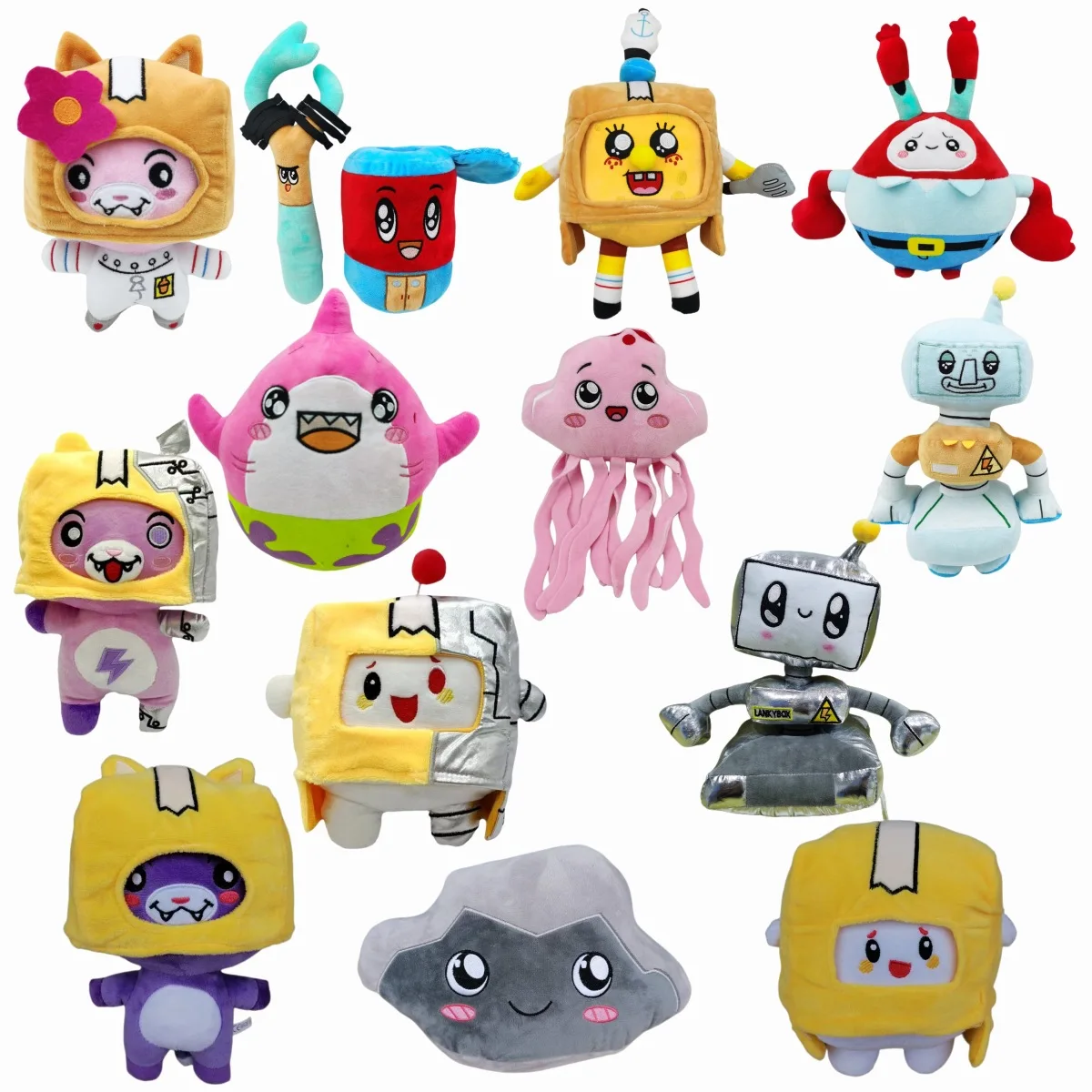 

Плюшевые фигурки Foxy и Boxy, игрушка, съемная милая плюшевая кукла, мягкая набивная подушка, подарки для фанатов