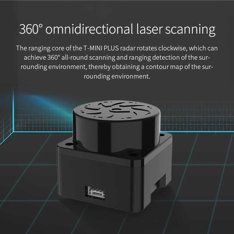 T-MINI-Plus Lidar Scanner 360°TOF Ranging 12M 3D Sensor Kit Support ROS1 ROS2 ROS Robotics Raspberry Pi Jetson NANO 2