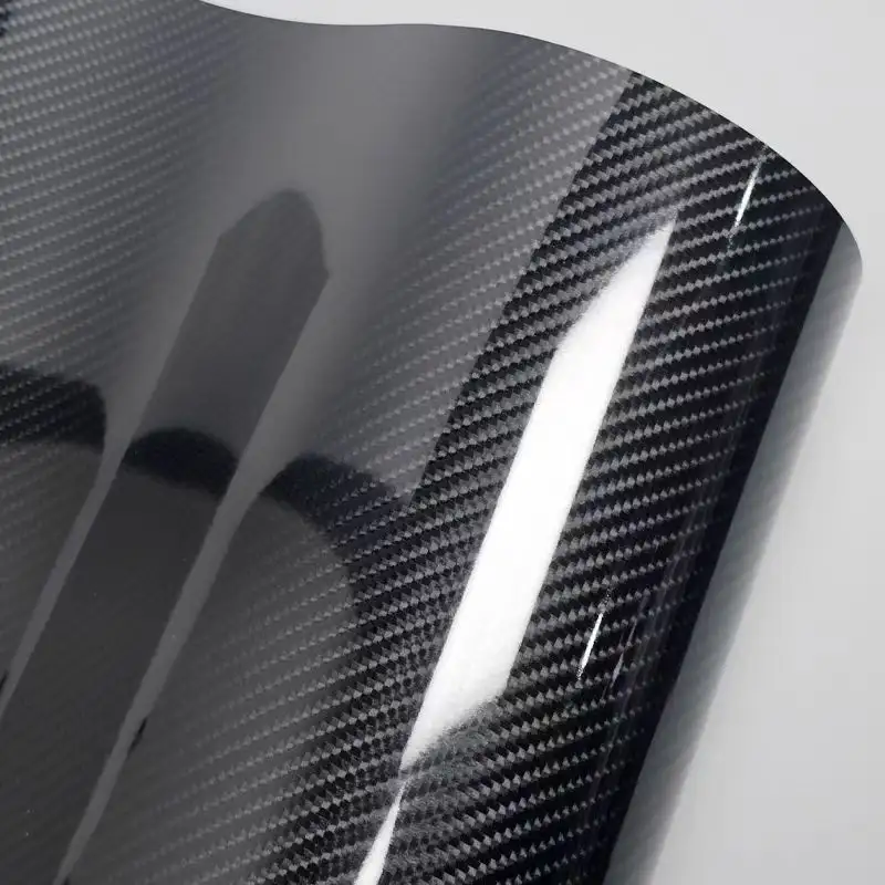 High Gloss 6D 5D Carbon Fiber Black Car Foiling Wrap Vinyl Car Wrapping Folie Automotive Vinyl for Motorcycle Vinyls Motorcycles - Image 6