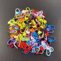 100-1000 pièces mélange de couleurs résine plastique petit Clip verrouillage point marqueurs Crochet loquet outils de tricot aiguille pince crochet outil de couture 3