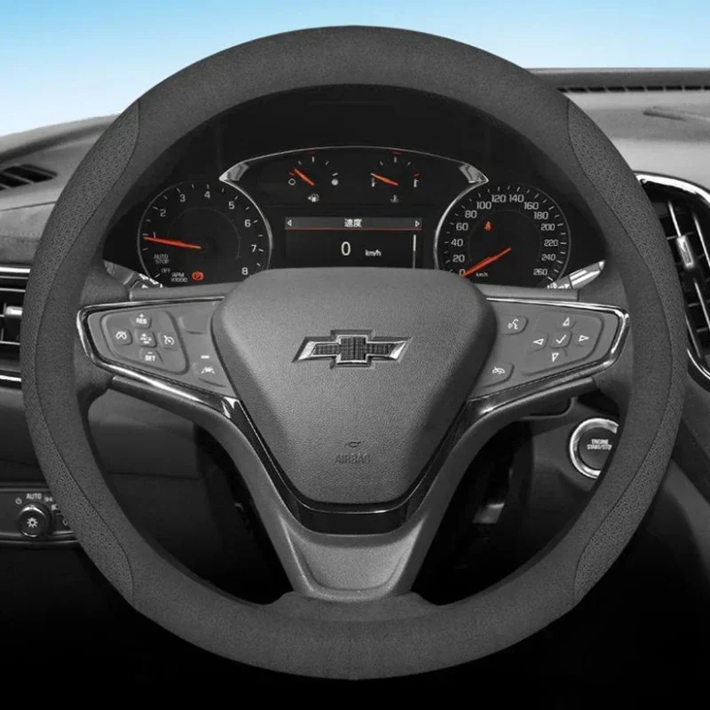 Premium Leather Steering Wheel Cover - Universal Fit