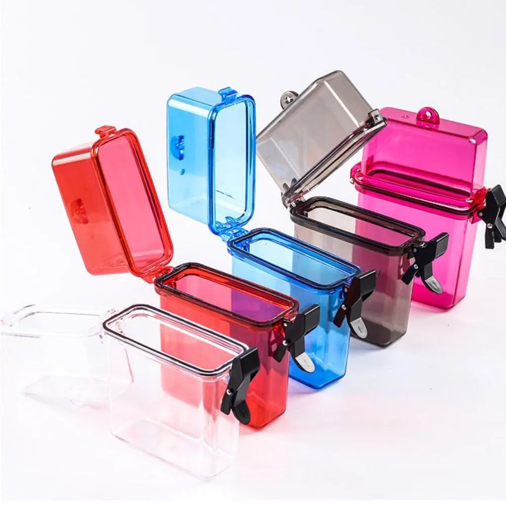 Acrylic Kpop Photo Card Holder Waterproof Transparent 3 Inch Idol Protective Storage Box With Hang Rope Organizer