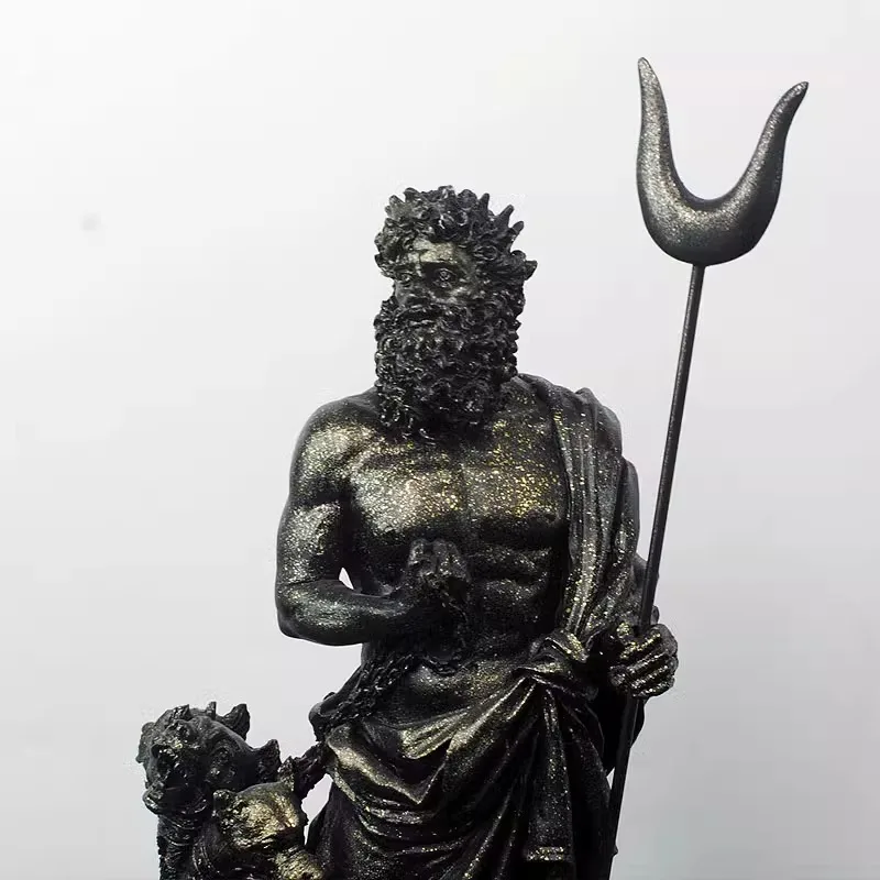 Hades with Cerberus – Lord of the Underworld Resin Statue 5