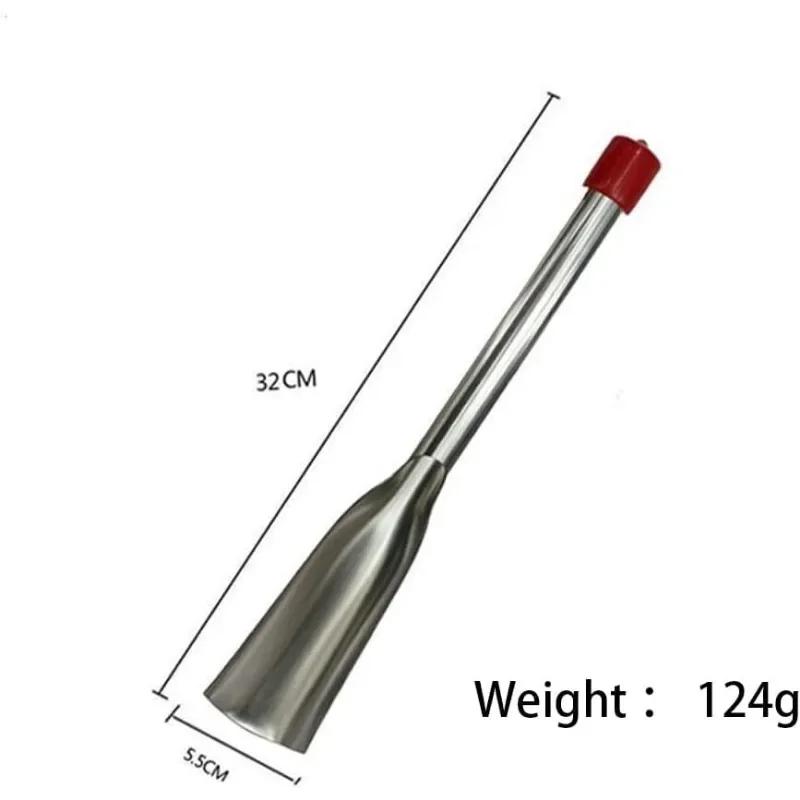 Stainless steel shovel metal shovel leaf shaped garden trowel hand tool shovel for potting digging transplanting plantingweeding 6
