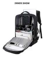 40L Expandable Backpacks USB Charging Port 17 inch Laptop Bag Waterproof Business National Flag Travel Bag 2