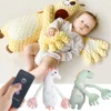 Baby Sleeping Patting Doll Pillow Soothing Palm Remote Control Electric Baby Hand Pillow Soothing Palm Patting Toy for Toddler 1