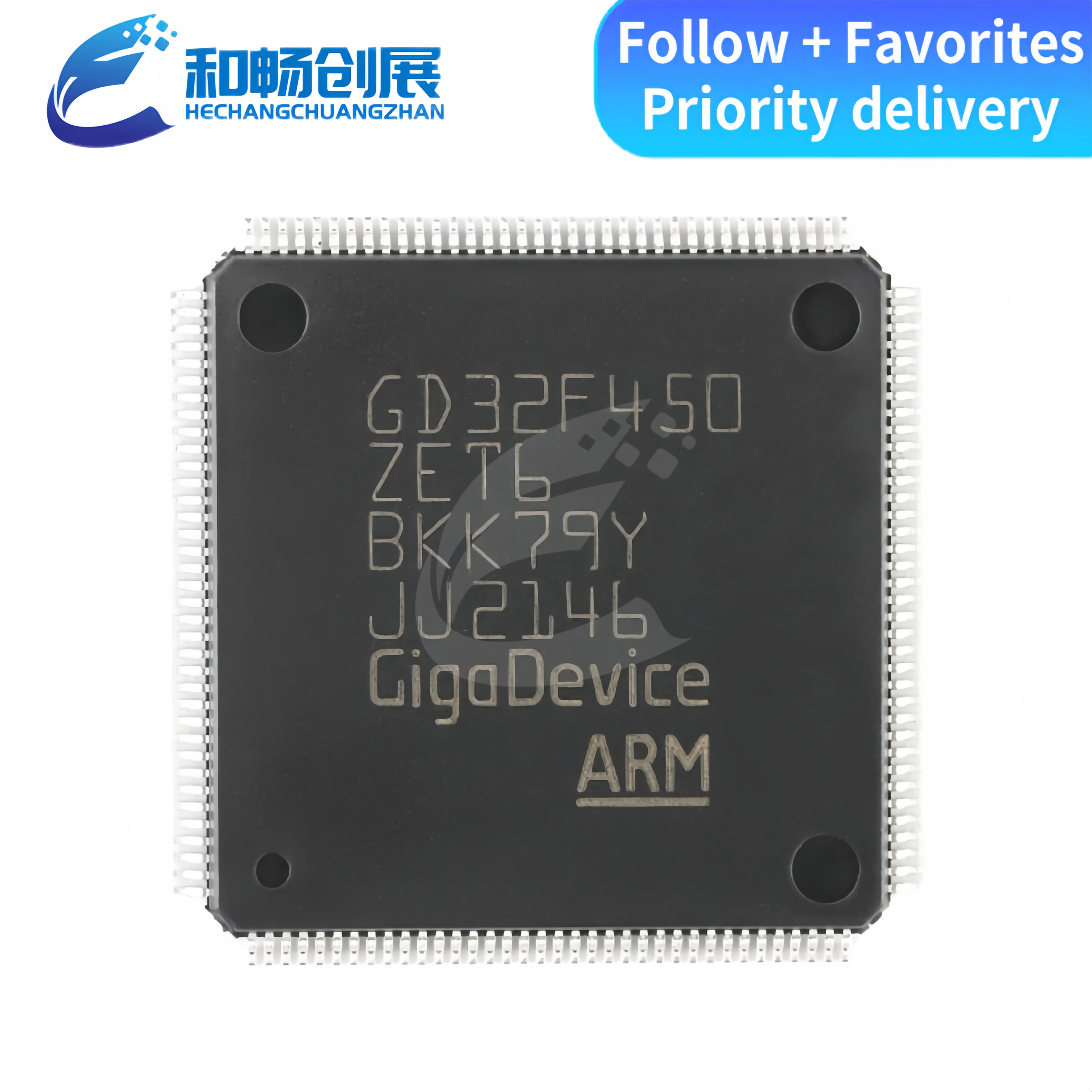 

Новый оригинальный микроконтроллер GD32F450ZET6 LQFP-144 ARM 32-разрядный микроконтроллер-микросхема MCU
