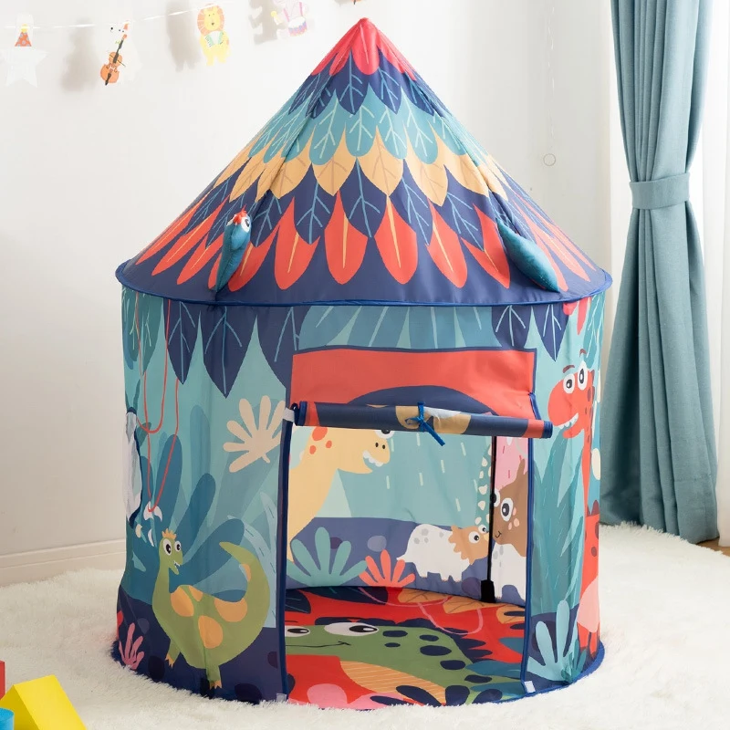 Kids Dinosaur Tent Kids Play House Children Tente Enfant Portable Baby Play House Folding Tent Kids Toys Play House 4
