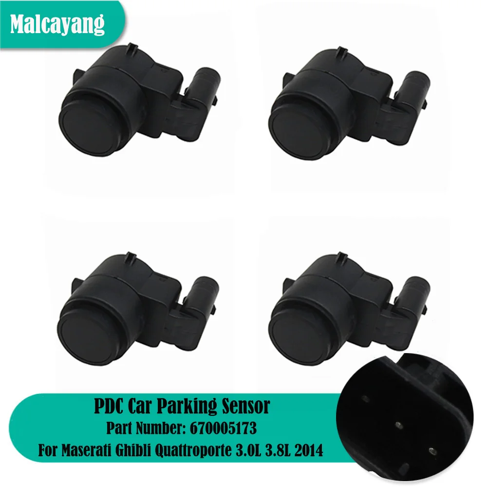 

Auto Parts 4pcs PDC Parking Assistance Ultrasonic Sensor For Maserati Ghibli Quattroporte 3.0L 3.8L 2014 670005173