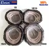 Bond- Men's Wigs Mono Base With PU In Front And NPU Back Replacement System Unit Male Hair Prosthesis 100% Natural Wig For Men 4
