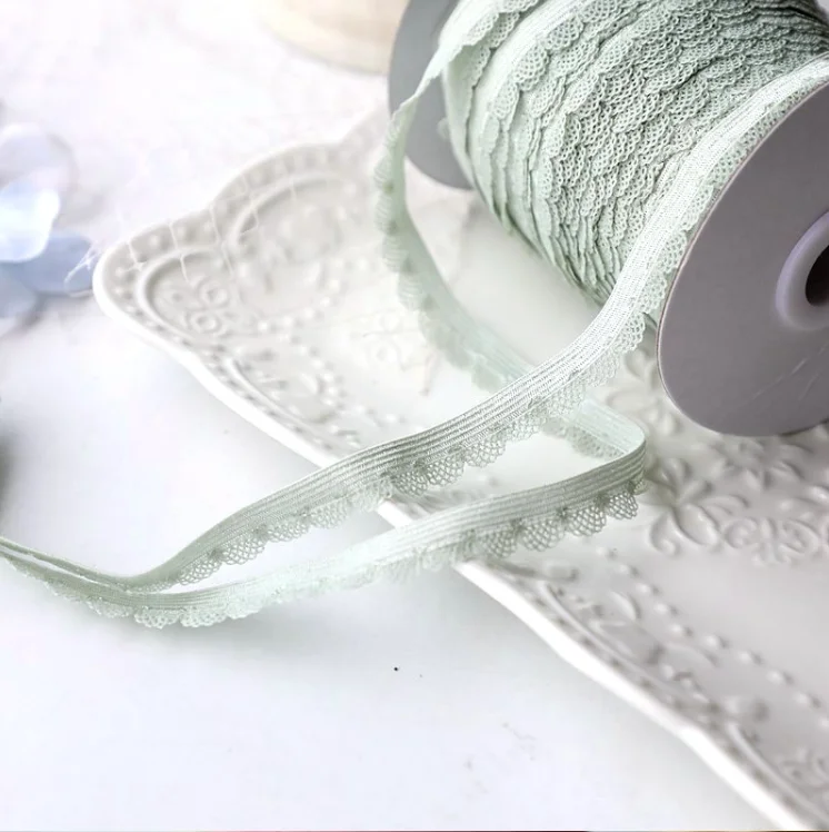 Elastic Stretchy Lace Trim Ribbon 5 Meters 6 Colors For Sewing Crafts DIY Underwear Lingerie Decoration lace ribbon lace sewing supplies lace sewing accessories lace decoration lace accessories lace garment accessories