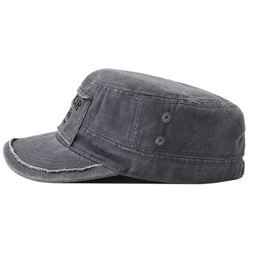 Baseball Cap SURVIVOR Embroidery Military Flat Top Hat Men's Washed Cotton Peaked Hat Unisex Army Baseball Caps For Women Men