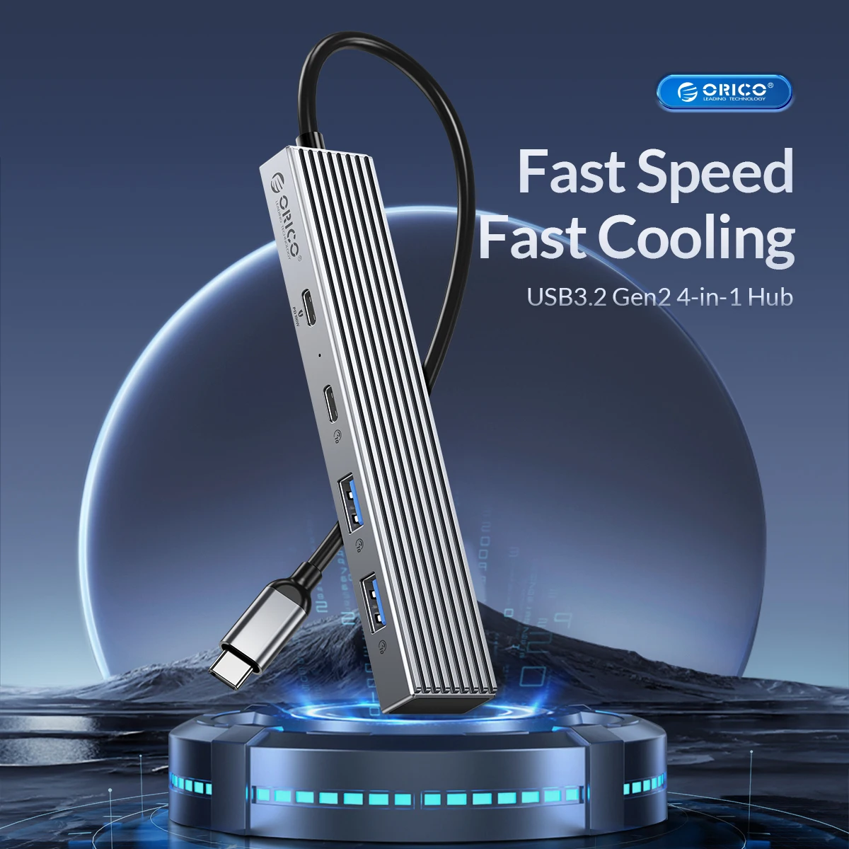 3.2, 10GBPS, 4 Portas, Compatível com PD100W,