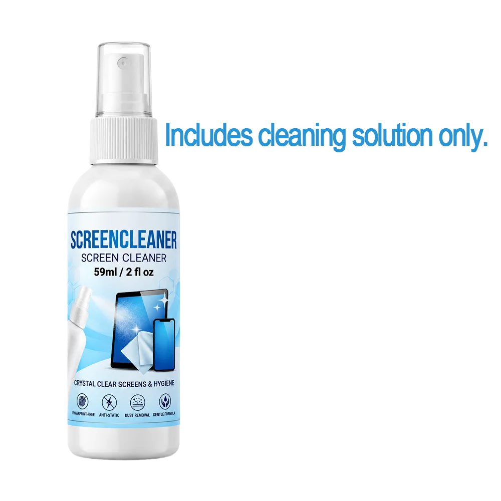 SIKEZHAN Streak-Free Screen Cleaner Kit with Polishing Cloth (2oz)