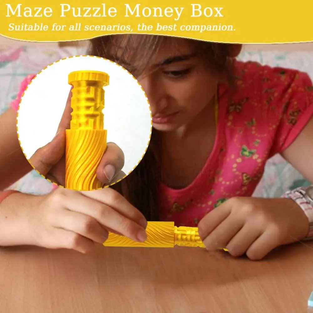 Plastic Money Maze Puzzle Box Assembly Hidden Puzzle Piggy Bank Ornaments DIY Maze Money Holder Creative Gift