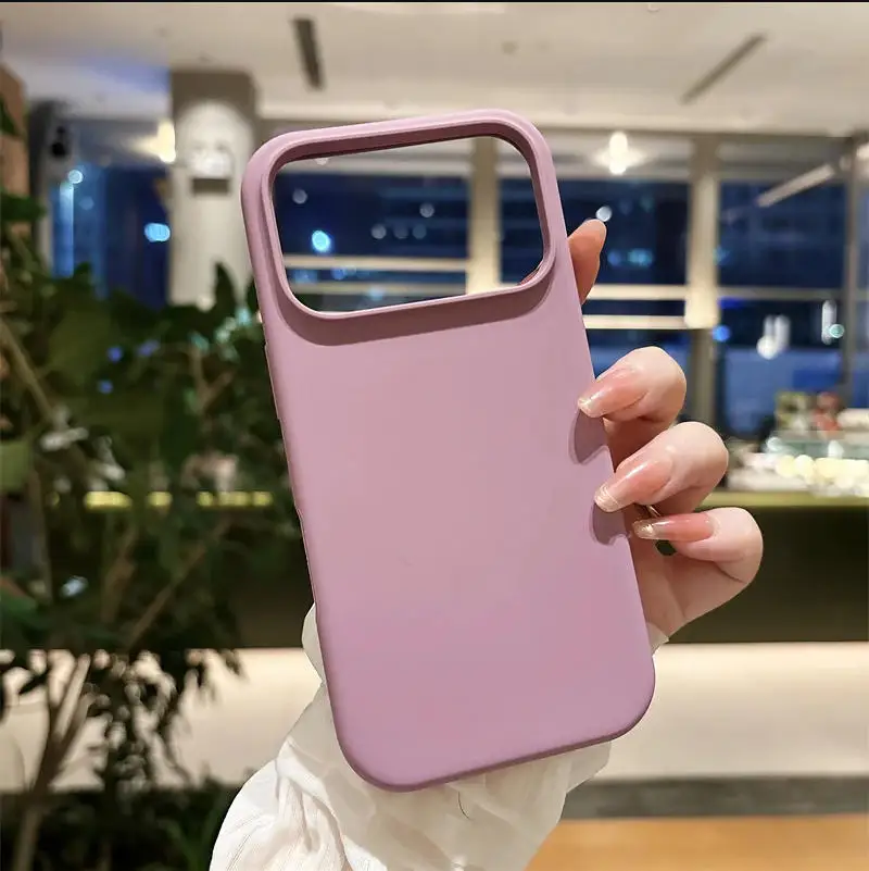 Premium Shockproof Liquid Silicone Phone Case with Protective Box Cover