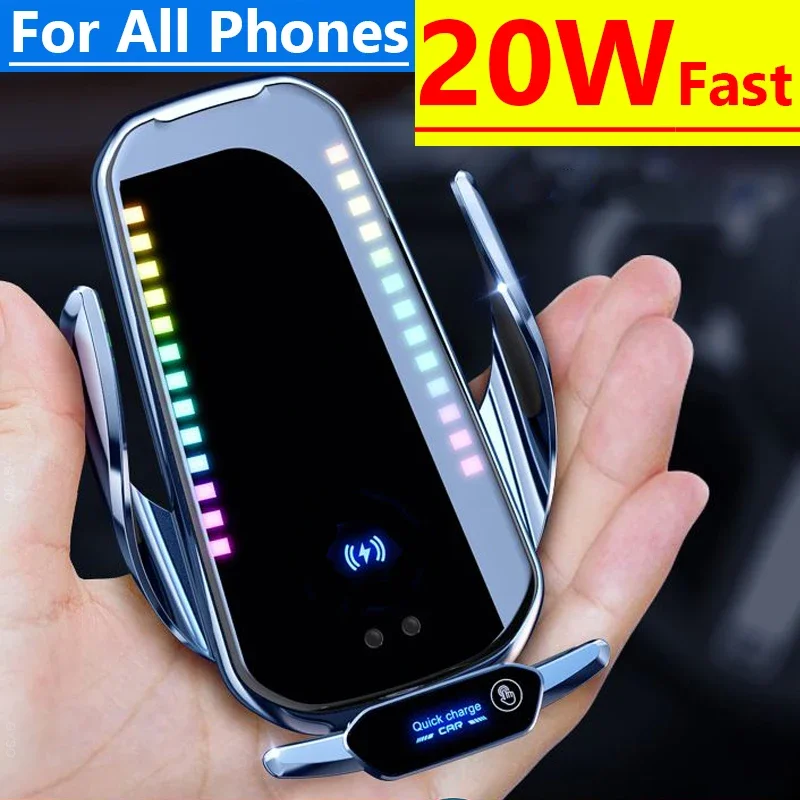 

20W Car Wireless Charger for iPhone 14 13 12 11 Pro XS Max X Samsung S21 S20 S10 Xiaomi mi 13 12 11 10 9 Fast Charging Station