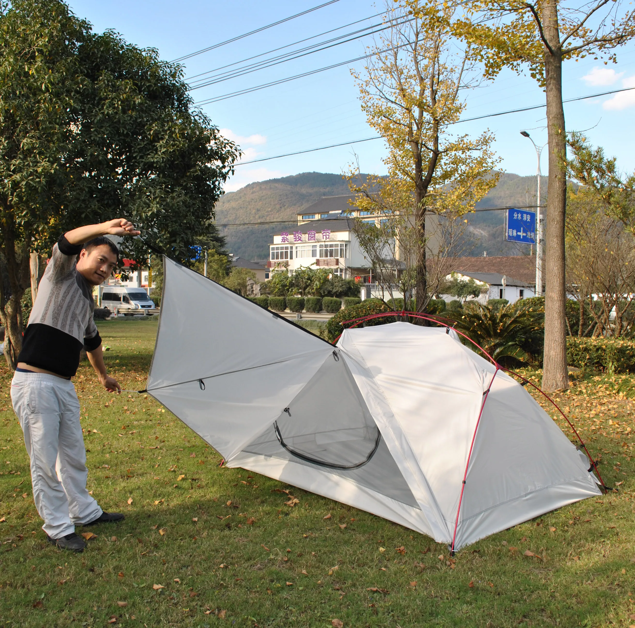 

1.5kg Ultralight 2 Person Camping Tents for backpacking - CZX-450 Camping Tent with Carry Bagt,1.5kg tent