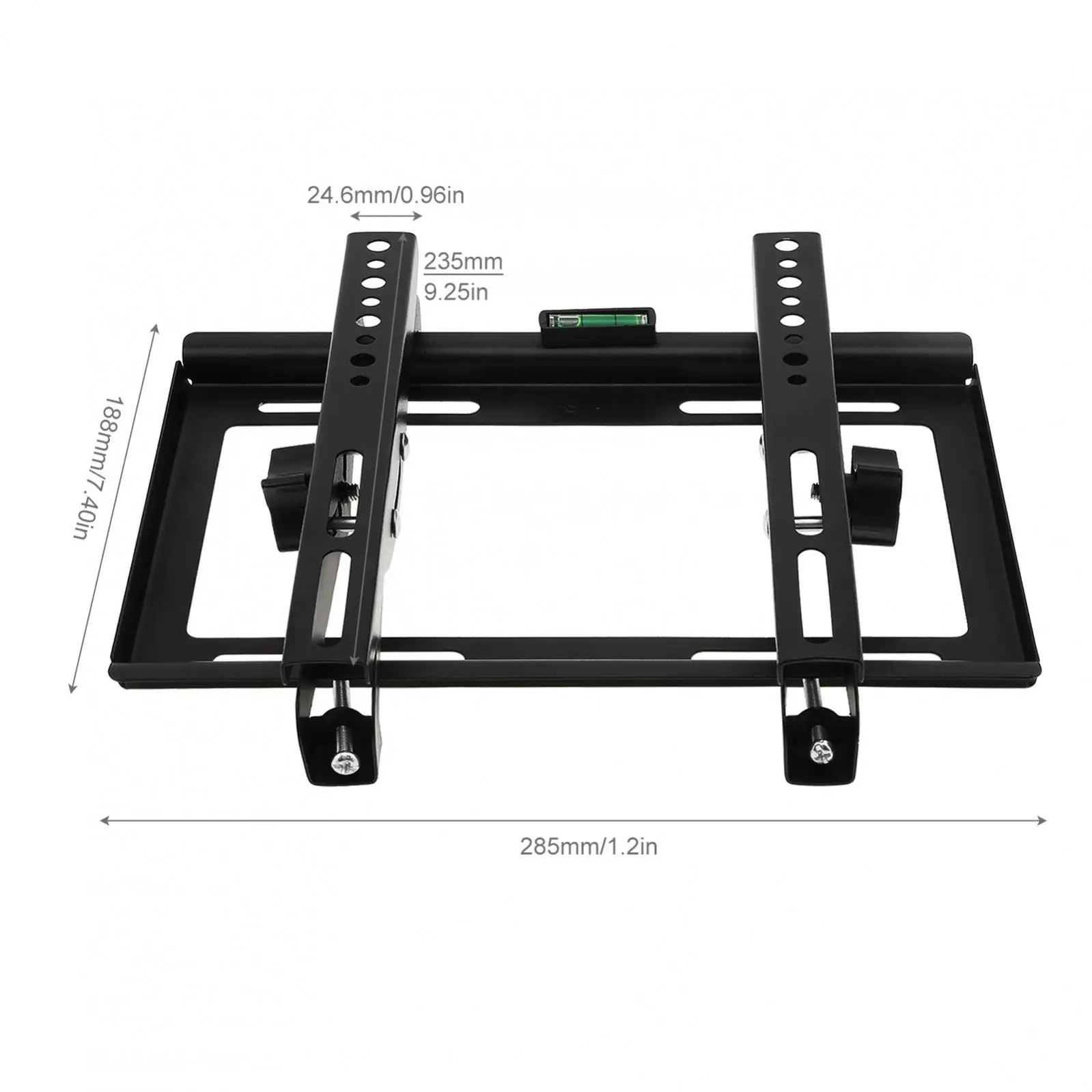 유니버설 45KG 조절식 TV 월 마운트 브래킷 평면 패널 TV 프레임 지지대 15 ° 14 - 42인치 LCD LED 모니터용 레벨 기능이 있는 틸트