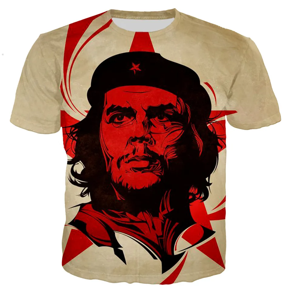 2023 New Che Guevara Summer 3D T Shirt Kids Fashion Streetwear Men Women  Children Printed T-shirt Cool Tops