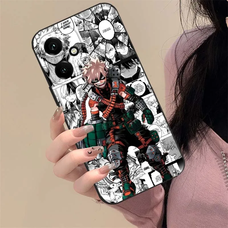 My Hero Academia Anime Black Phone Case Cover
