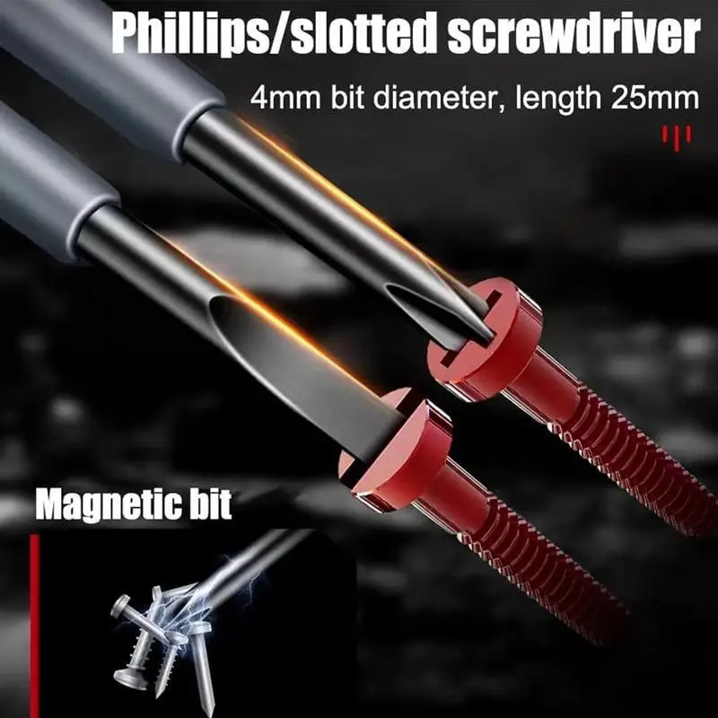 Screwdriver Electricity Detector 2-in-1 1pc High Torque Strong Magnetic Voltage Test Pen Screwdriver For Electricity Detection