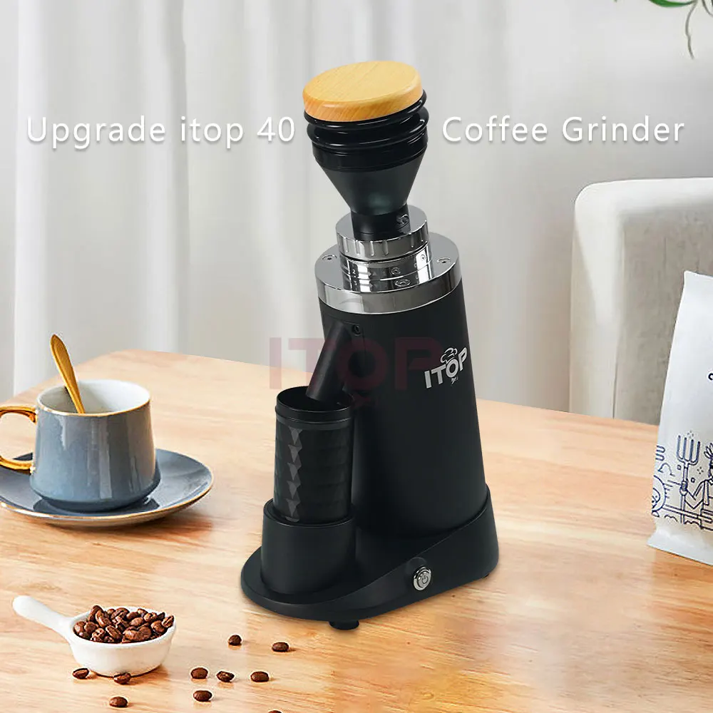 ITOP40 Plus Coffee Grinder Upgrade 64MM Flat Titanium Burr Stepless