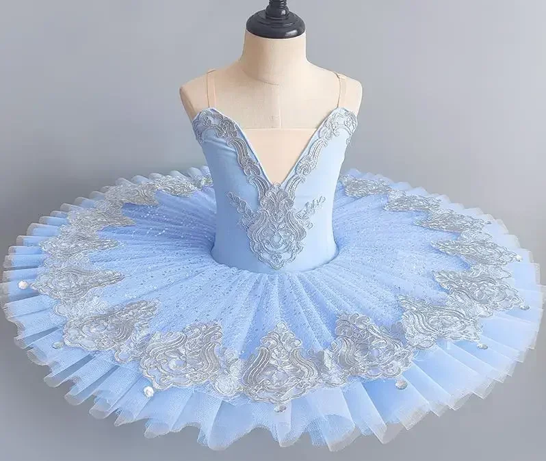 

Professional Ballet Girl Blue Pink Pancake Princess Ballet Party Dress Ballet Dance Costume
