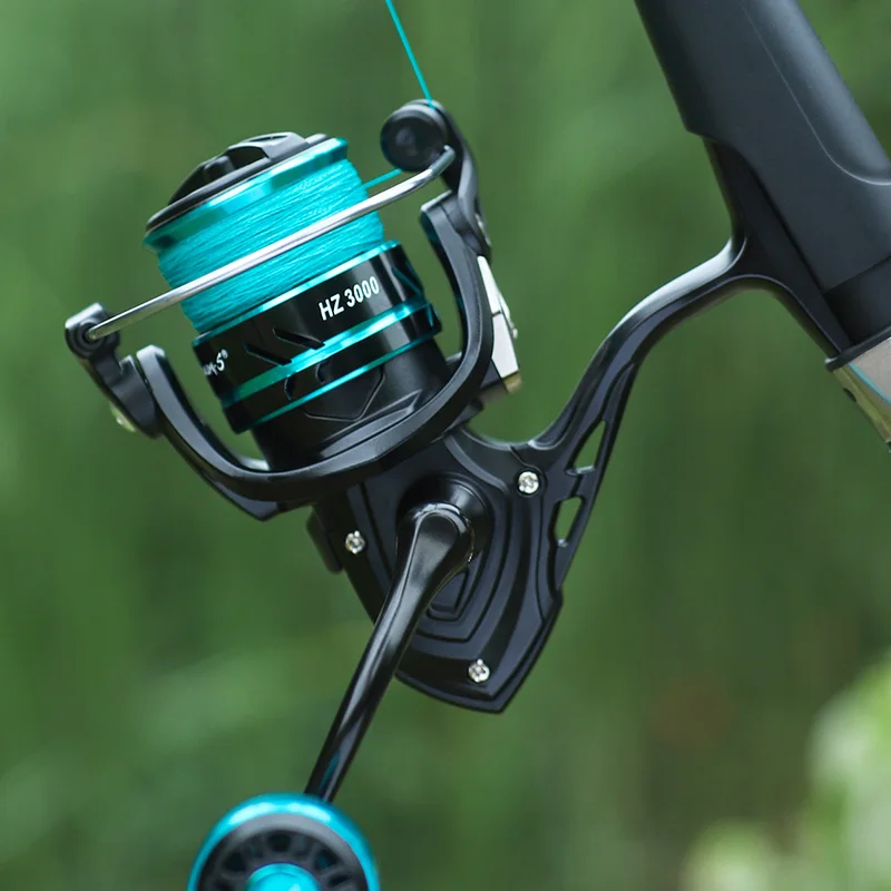 Fishing Reels LINNHUE HZ1000-7000 Max Drag 10kg Metal Spool Grip Spinning For Carp Fishing Accessories