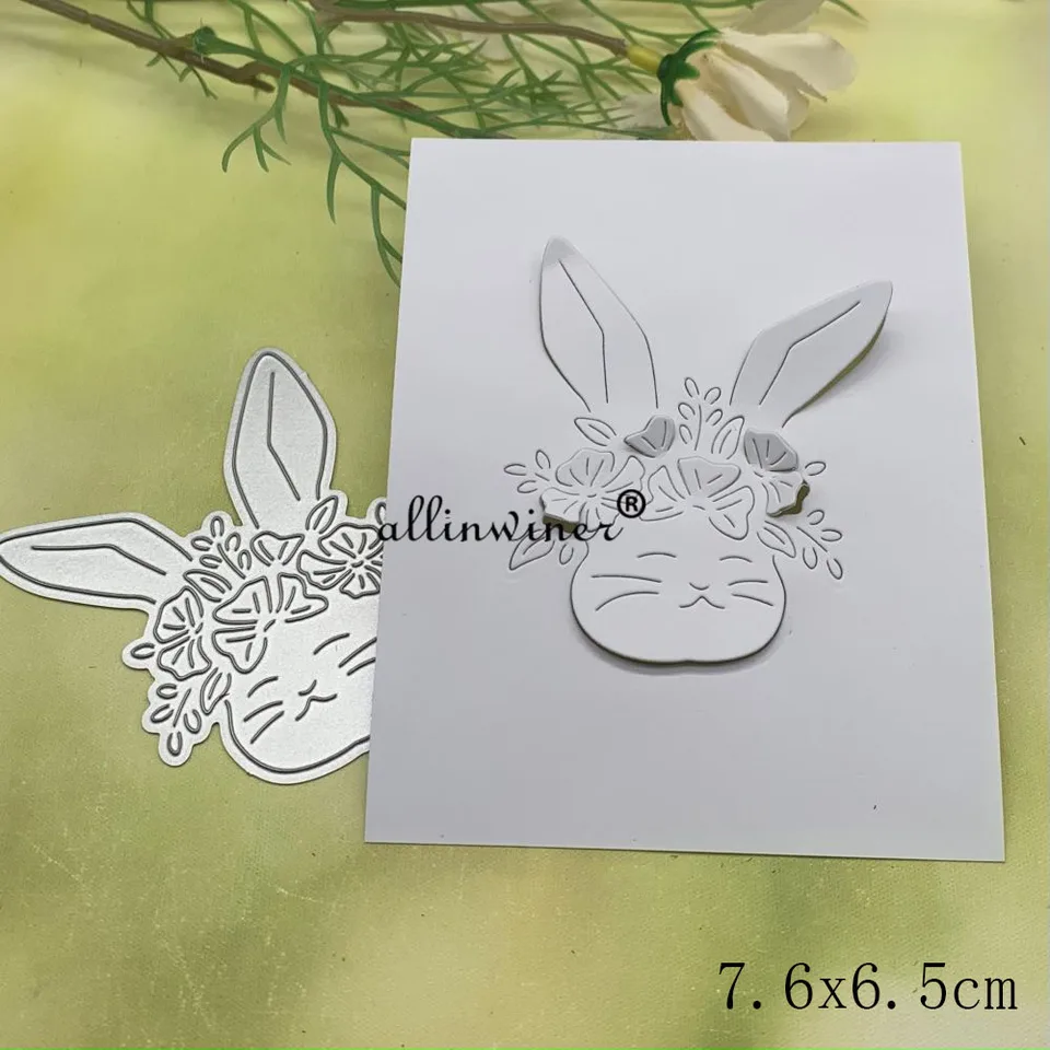 Easter Bunny Metal Cutting Dies – Carbon Steel Craft Stencils For Scrapbooking, Card Making & DIY Paper Crafts